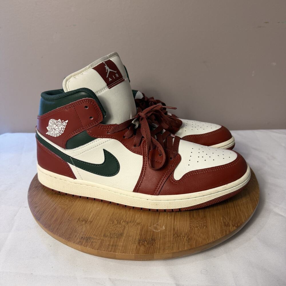 Jordan Air Jordan 1 Mid Redstone Midnight Green DQ8426-105 Men's 12 Sneakers